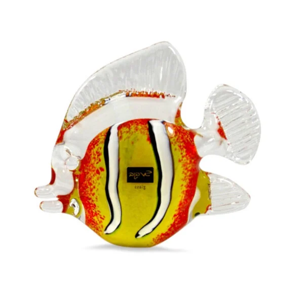 Svaja Clara Clownfish Glass Sculpture - Orange - Small