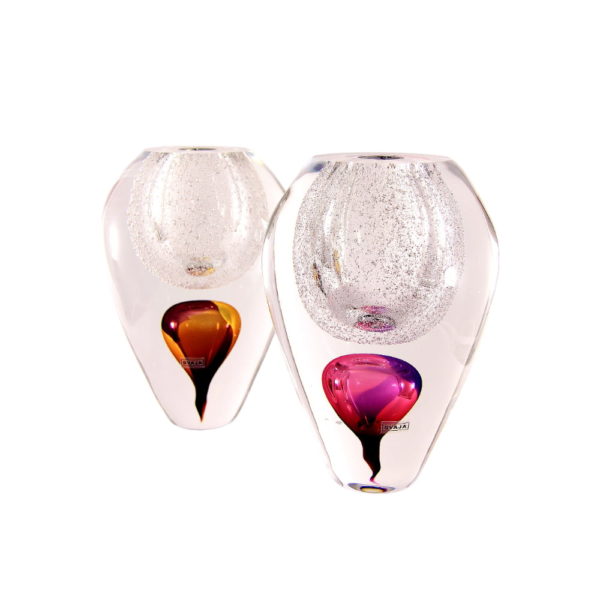 Confidence Glass Vase - Pink & Violet - Svaja