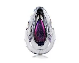 Evian Glass Sculpture - Violet - Svaja