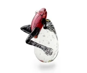 Svaja Freddie Frog Glass Sculpture - Pink