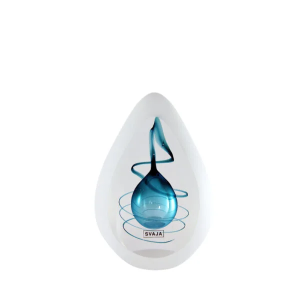 Svaja Paris Glass Sculpture -Teal