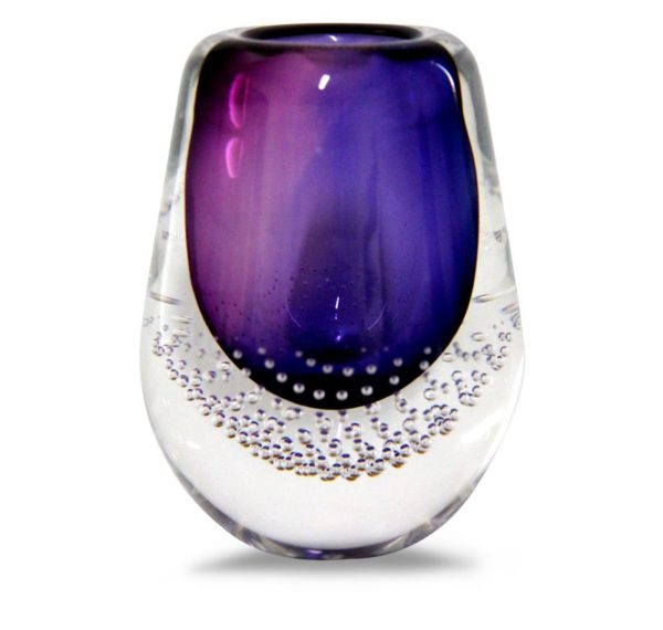 Droplet Glass Vase - Violet - Svaja