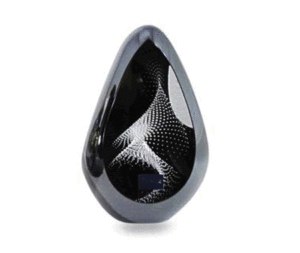 Gauze Glass Sculpture - White Twist - Svaja