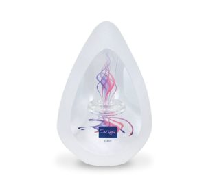 Living Flame Glass Sculpture - Pink & Violet - Svaja
