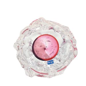 Moonrock Glass Sculpture - Red & Violet - Svaja