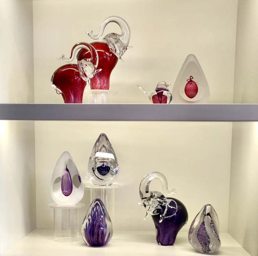 Ollie Elephant Glass Sculpture - Svaja