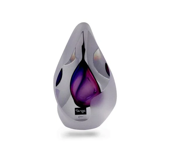 Orchid Glass Sculpture - Violet - Svaja