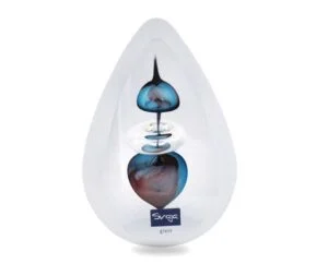 Porto Santo Glass Sculpture - Sea Blue & Violet - Svaja