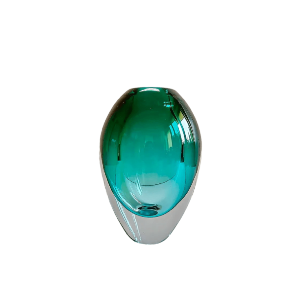 Turquoise Gem Glass Vase - Svaja